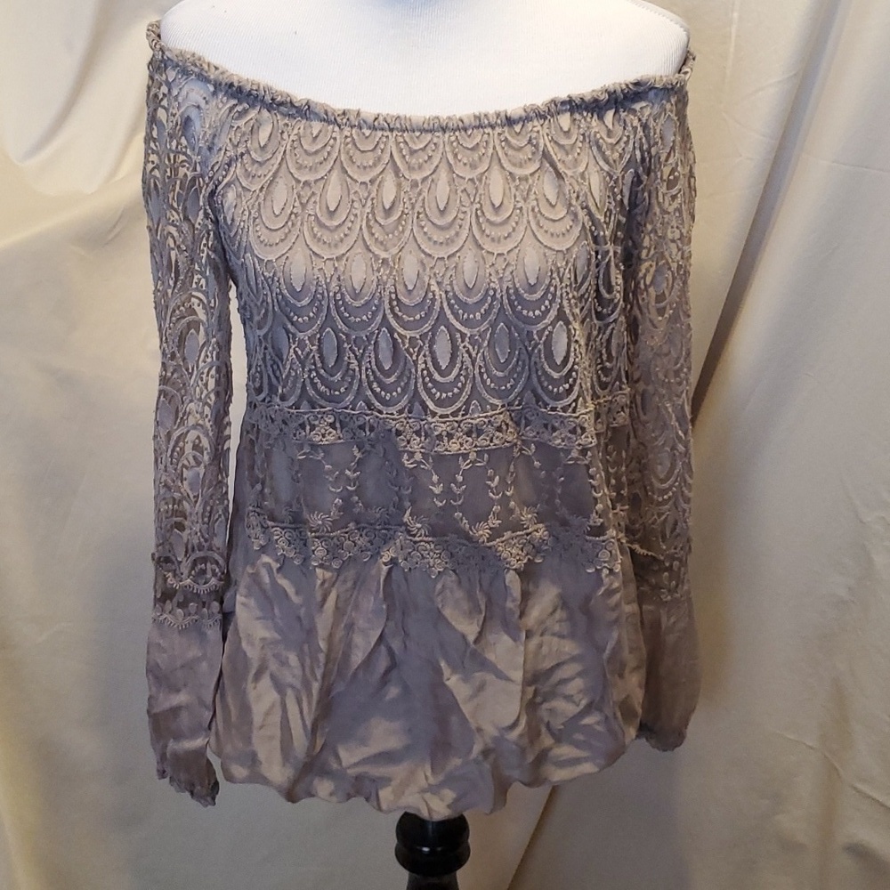 Lola Made in Italy Silk Blouse SZ MD